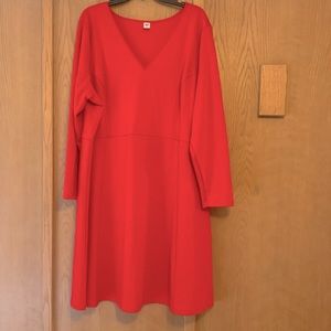 Old Navy Long Sleeved Red Dress
